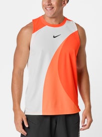 Nike Men's Spring Sleeveless Print Top Orange S