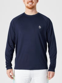 Penguin Men's Core LS Raglan Pull Over Navy XXL