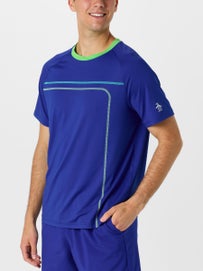 Penguin Men's Summer Linear Block Top Blue XXL