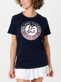 Roland Garros Women's Big Logo T-Shirt Marine L