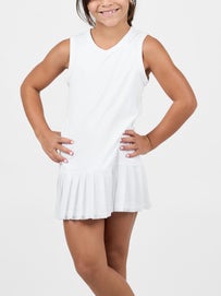 Sofibella Girl's White Lotus Dress White XS
