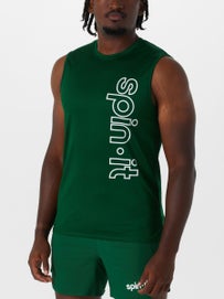 Spin It Men's Summer Josh Sleeveless Top Green XL