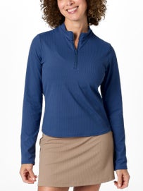 Sofibella Wms Long Sleeve Zip Top Twilight XL