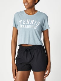 Tennis Warehouse Wms Crop Top Stonewash Denim XL