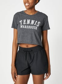 Tennis Warehouse Wms Crop Top Charcoal XL
