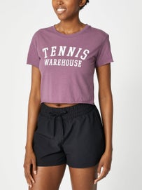 Tennis Warehouse Wms Crop Top Shiraz XL