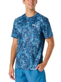 Under Armour Men Tech Print Top Aegean Blue S