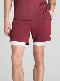 Wilson Men's Clay Volley 6" Short Cranberry S