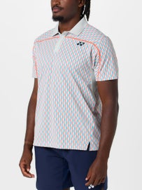 Yonex Men's Paris Print Polo Silver L