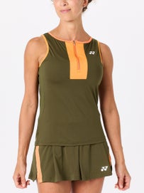 Yonex Women's NYC Zip Tank Brown XS