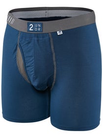 2UNDR Men's Swing Shift 6" Boxer Brief- Navy