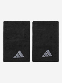 adidas Autumn Doublewide Wristbands - Black/Iron