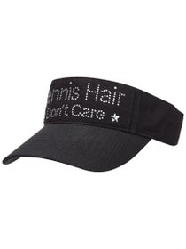 The Alabama Girl Tennis Hair Don't Care Visor Black