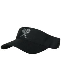 The Alabama Girl Tennis Racquet Visor Black