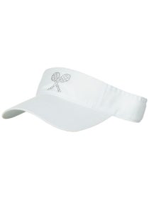 The Alabama Girl Tennis Racquet Visor White