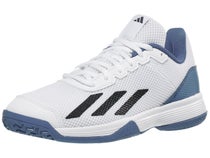 adidas Courtflash K White/Black/Blue Junior Shoes