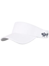 Ame & Lulu Country Club Visor - Crossed Racquets
