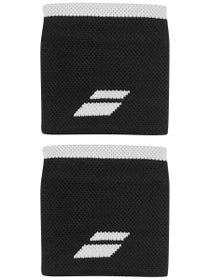 Babolat Singlewide Logo Wristband Black/White