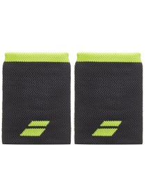 Babolat Doublewide Wristbands Black/Aero