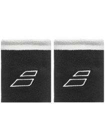 Babolat Terry Doublewide Wristbands Black/White