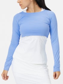 BloqUV Women's Crop Long Sleeve Top - Indigo
