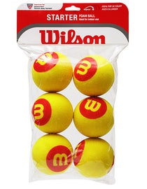 Wilson Starter 36' Red Foam Tennis Balls 6-Pack