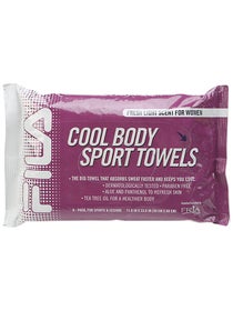 Fila Cool Body Sport Towel 6 Pack - Women's Fresh Scent