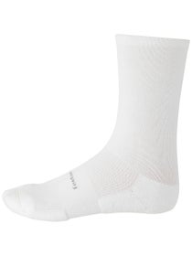 Feetures High Performance Cushion Crew Sock White