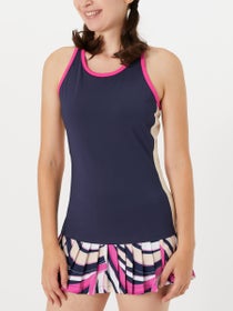 Fila Pro Tennis Heritage Tennis Racerback Top (Ladies) - Navy/Pink