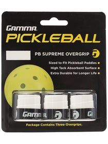 Gamma Supreme Pickleball Overgrip White 3 Pack