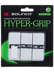 Solinco Hyper-Grip Overgrip 3 Pack White
