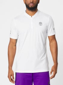 Hydrogen Men's Tech Serafino Henley Top - White