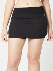 RONGXI Women Tennis Skirts Inner Shorts Elastic Pleated Solid Mini