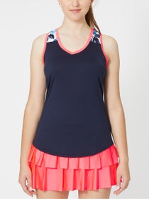 Jofit Women's Blue Agave V-Neck Volley Tank