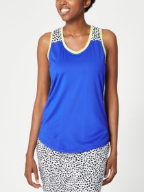 Jofit Women's Lime Drop V-Neck Volley Tank