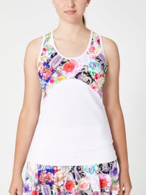 Jerdog Women's Paisley Garden Racer Tank