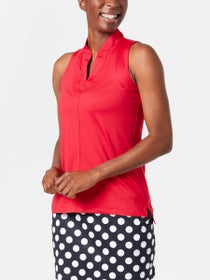 Jofit Women's Cranberry Cosmo Cutaway Placket Tank