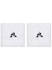Le Coq Sportif Singlewide 2-Pack Wristbands - White