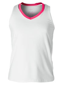 Lucky in Love Girl's Core Cutout V-Neck Tank