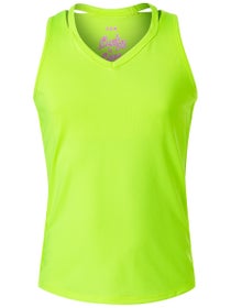 Lucky in Love Girl's Core Cutout V-Neck Tank