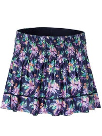 Lucky in Love Girl's Novelty Aloha Smocked Skirt