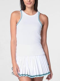 Lucky In Love Women's Eyelet Win It Stripe Tank
