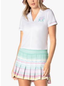 Lucky in Love Women's Retro Deco Polo