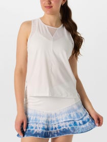 Lucky In Love Women's Shibori Lace Chevron Tank