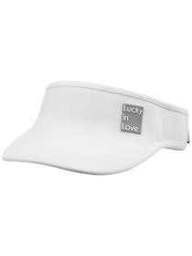 Lucky In Love Stretch Visor - White