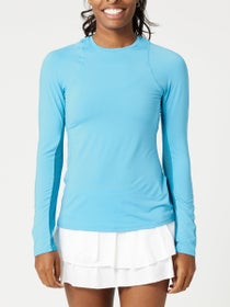 Lucky in Love Women's L-UV Breeze LS Top - Blue