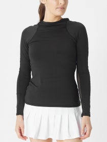 Lucky in Love Women's L-UV Breeze LS Top - Black