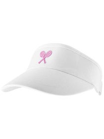 Little Miss Tennis Girl's Visor White/Pink