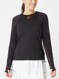 Lucky in Love Women's Core High Low LS Top - Black