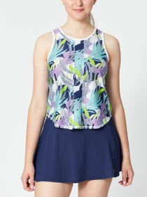 LIJA Women's Good Vibes Print Line Tank